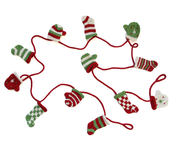 Stocking and Mitten Garland by Melange Collection