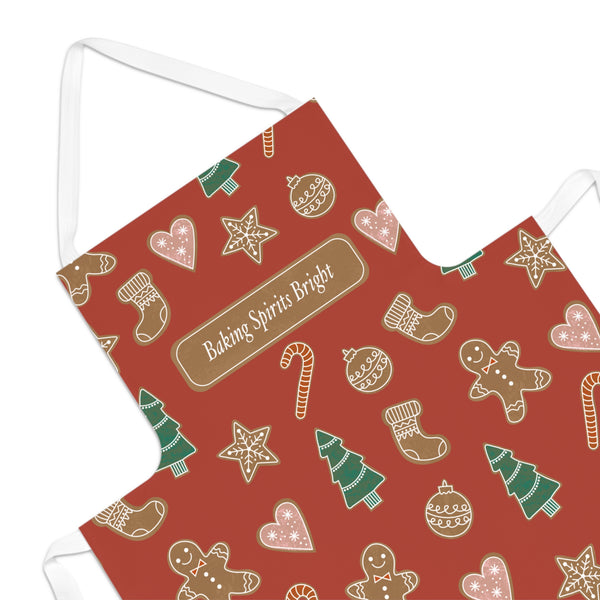 Baking Spirits Bright Apron (Red)