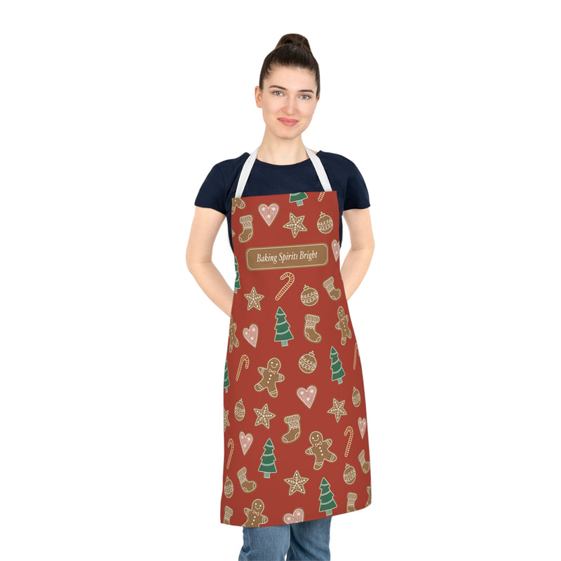 Baking Spirits Bright Apron (Red)