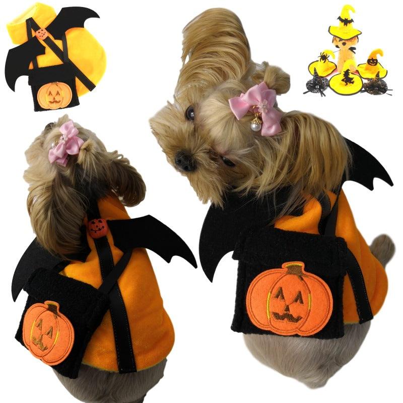 Spooky Snack Pack Halloween Demon Pet Costume by Dog Hugs Cat