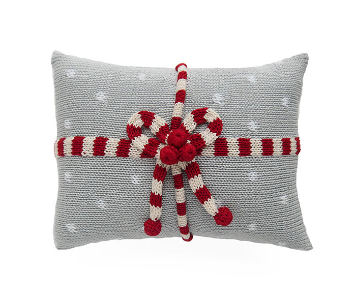 Gift Mini Pillow, Grey by Melange Collection