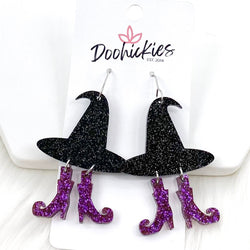 2" Witchy Acrylics - Halloween Earrings by Doohickies Wholesale