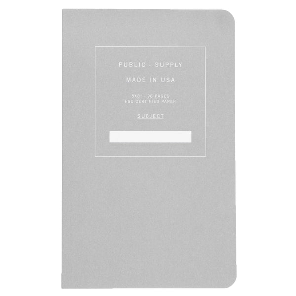 5x8" - Notebook - Soft Cover - Light Grey