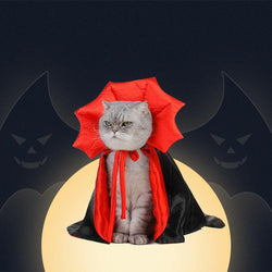 Vampire King Pet Halloween Cape by Dog Hugs Cat