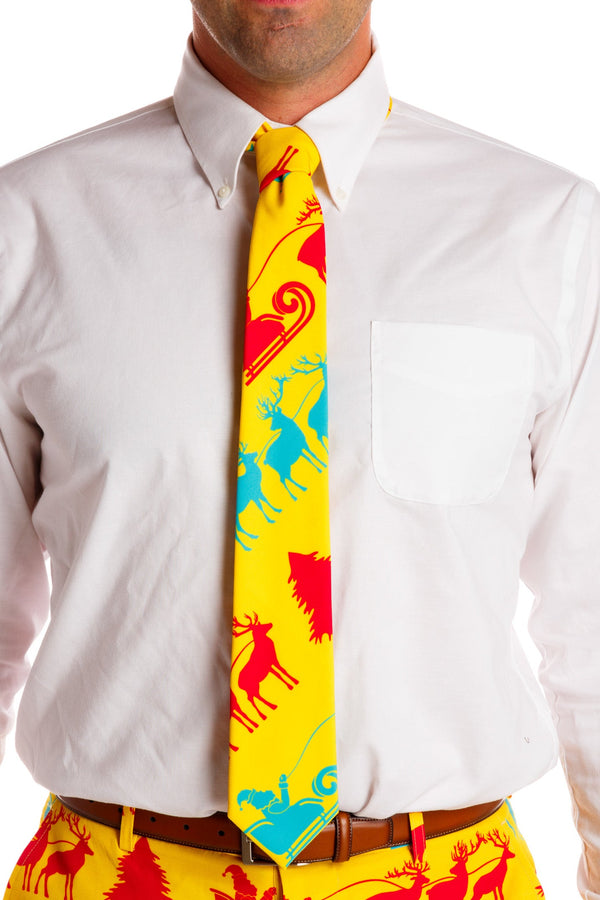 The Mustard Sleighs | Christmas Tie by Shinesty