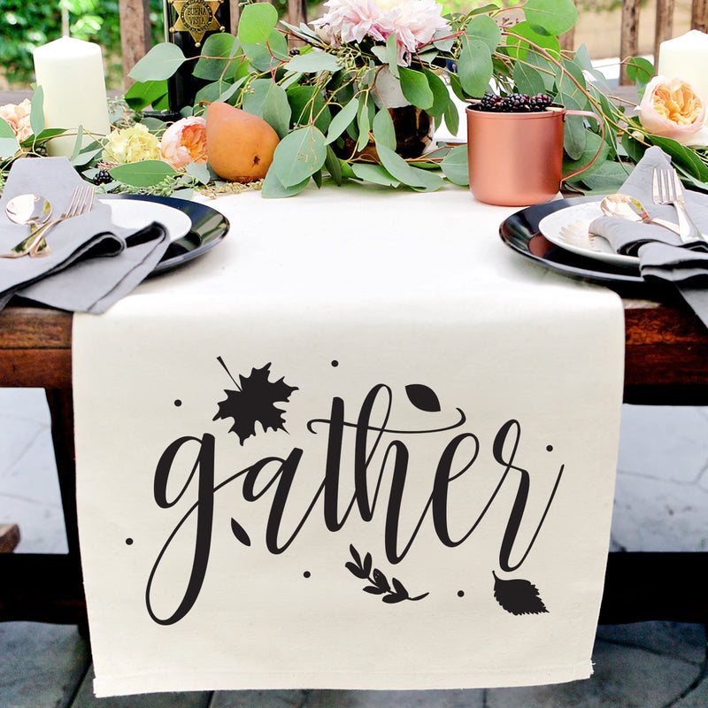 Gather Canvas Table Runner by The Cotton & Canvas Co.