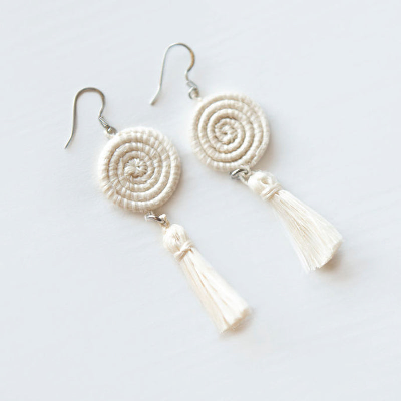 Inshunda Woven Tassel Earrings