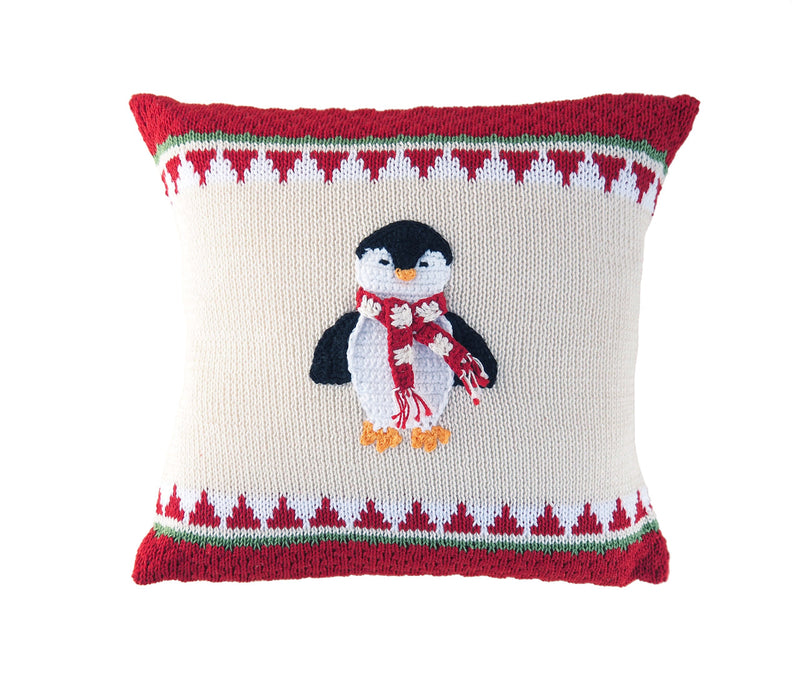 Penguin 10" Pillow by Melange Collection