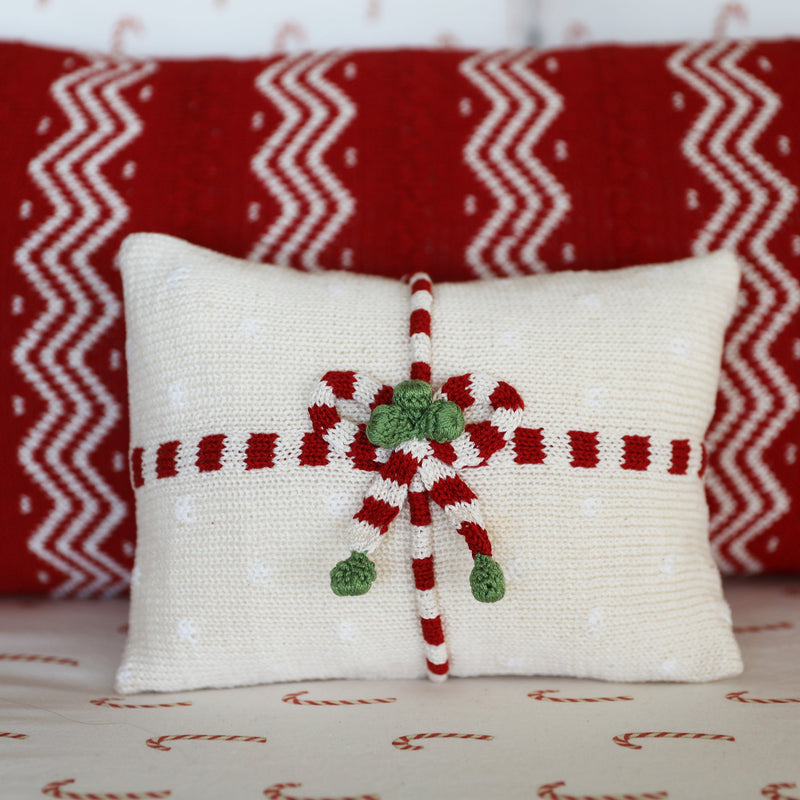 Gift Mini Pillow, Ecru by Melange Collection