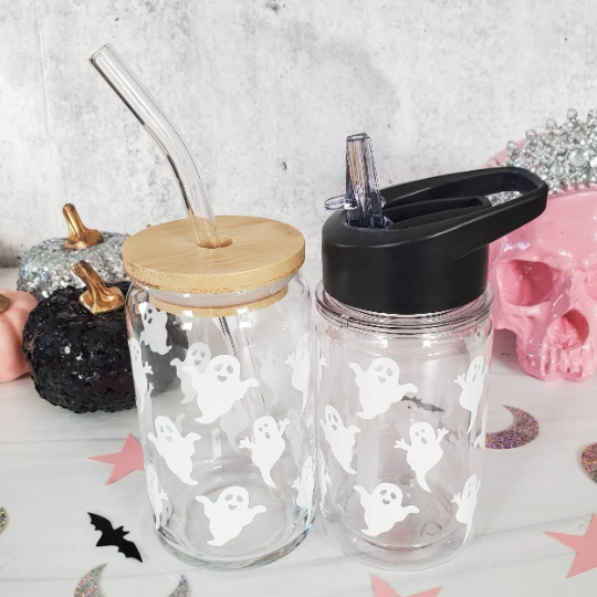 Mommy and Me Matching Halloween Ghost Cups by Salt and Sparkle