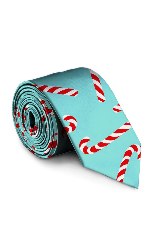 The Peppermint Pimp Canes | Candy Cane Print Tie by Shinesty