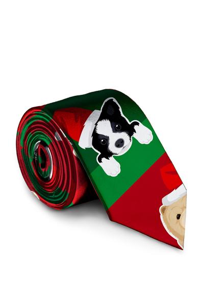 The Puppy Style | Ugly Christmas Sweater Tie by Shinesty