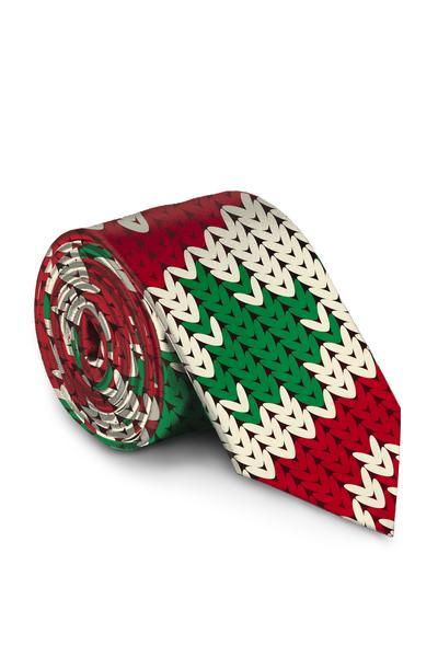 The Red Ryder | Knit Print Christmas Tie by Shinesty