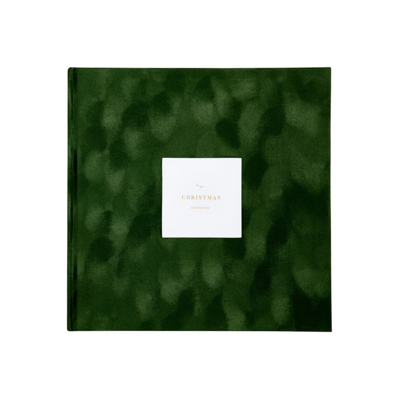 Our Christmas Memories: A Family Traditions Keepsake (Velvet Evergreen) by Promptly Journals