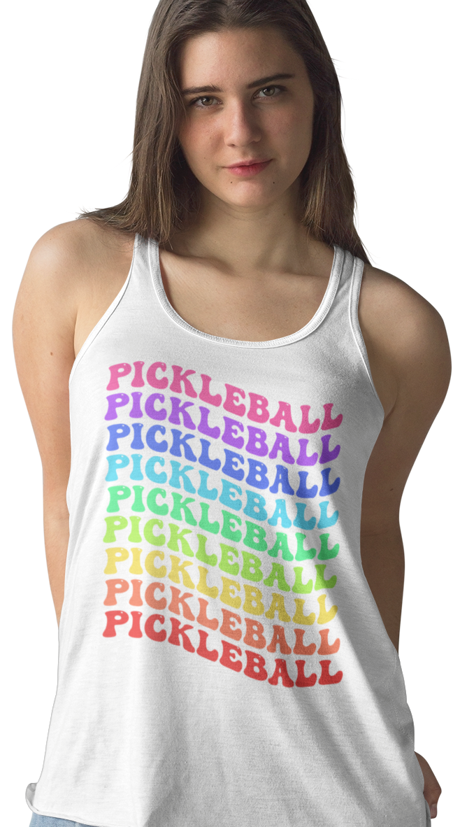 Pickleball Rainbow by  Pink Pickle