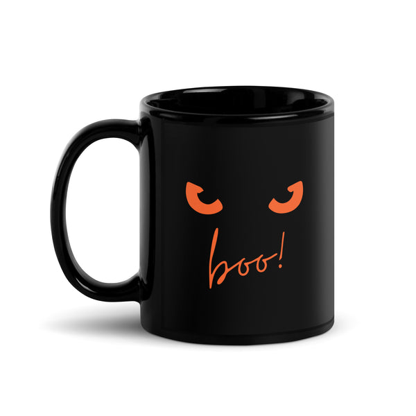 Spooky Eyes - Black Glossy Mug