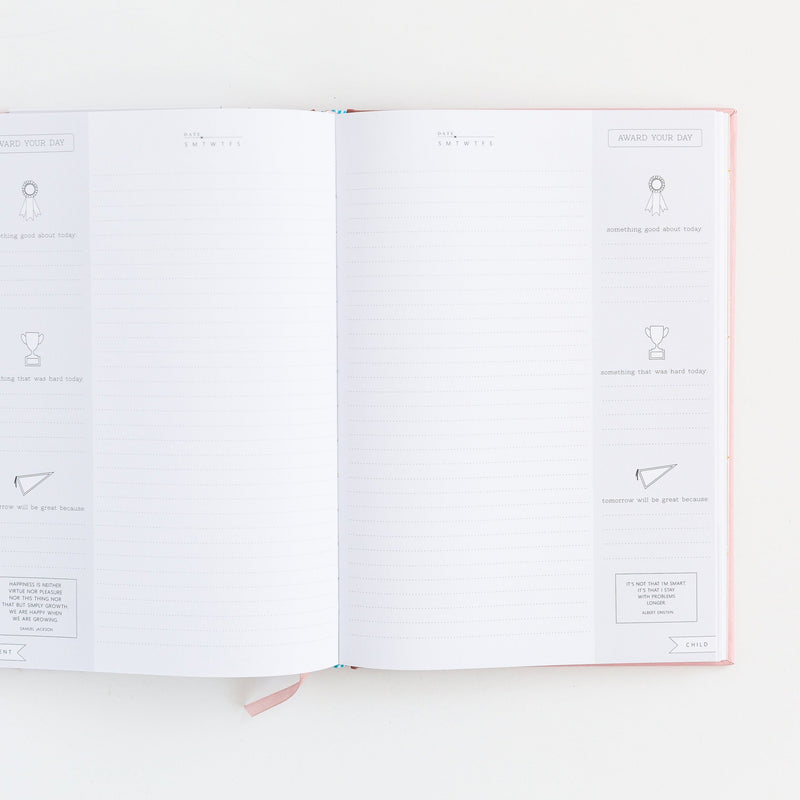 Our Parent + Child Connection Journal: Spark Creativity, Start Conversations (Blush Pink) by Promptly Journals