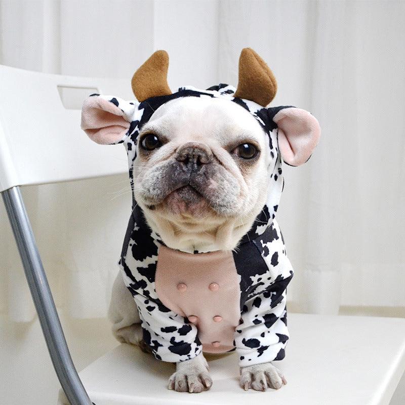 Cow Print Pet Costume - Adorable And Creative Dog Clothes by Dog Hugs Cat