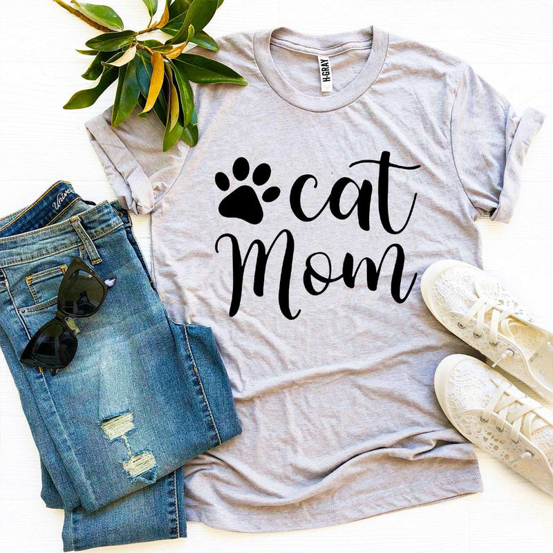 Cat Mom T-Shirt by Furr Baby Gifts