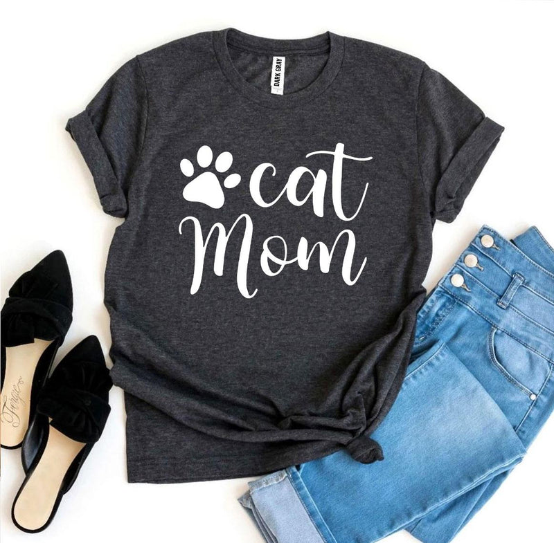 Cat Mom T-Shirt by Furr Baby Gifts