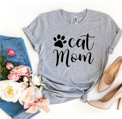 Cat Mom T-Shirt by Furr Baby Gifts