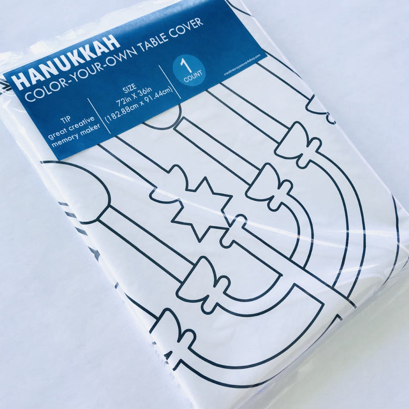 Hanukkah Coloring Tablecloth by Creative Crayons Workshop