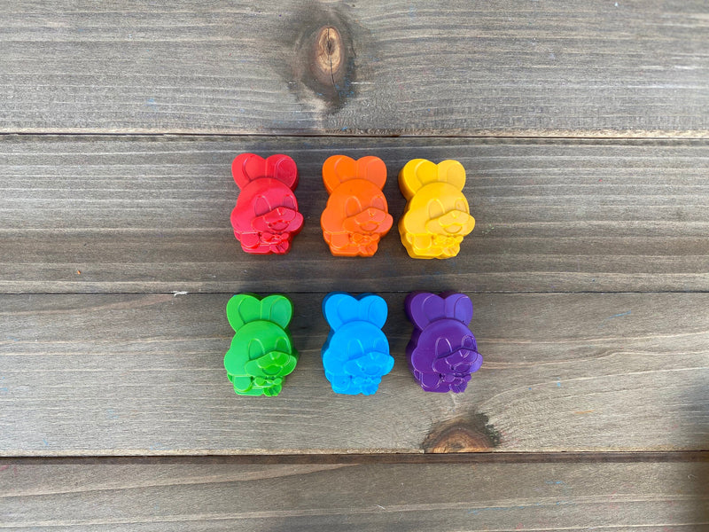 Easter Bunny Crayons - Easter Basket Stuffers - Easter Party Favors -  Kids Easter Gifts - Easter Kids Gifts - Easter Gifts For Kids - Toys by KagesKrayons LLC