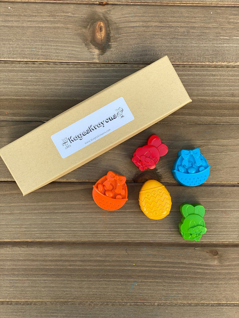 Easter Crayons - Easter Basket Stuffers - Easter Party Favors -  Kids Easter Gifts - Easter Kids Gifts - Easter Gifts For Kids - Easter Kids by KagesKrayons LLC