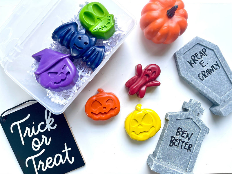 Halloween Crayons - Boo Basket Fillers - Halloween Gifts For Kids - Toddler Halloween Gifts - Kids Halloween Treats - Halloween Kids Gifts by KagesKrayons LLC