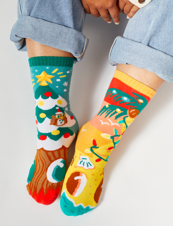 ADULT PINEY & COCO CHRISTMAS SOCKS by Pals Socks