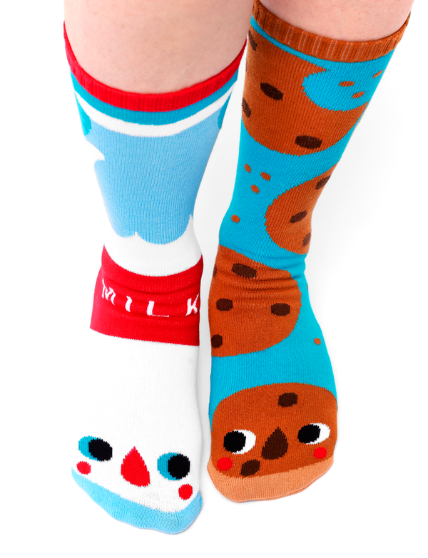 ADULT MILK & COOKIES SOCKS by Pals Socks