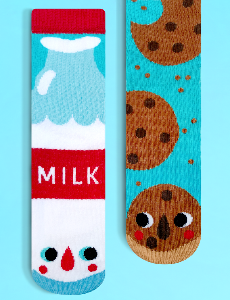 ADULT MILK & COOKIES SOCKS by Pals Socks