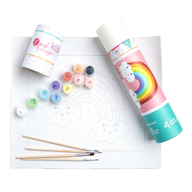 Rainbow Paint-by-Numbers by Pink Picasso Kits