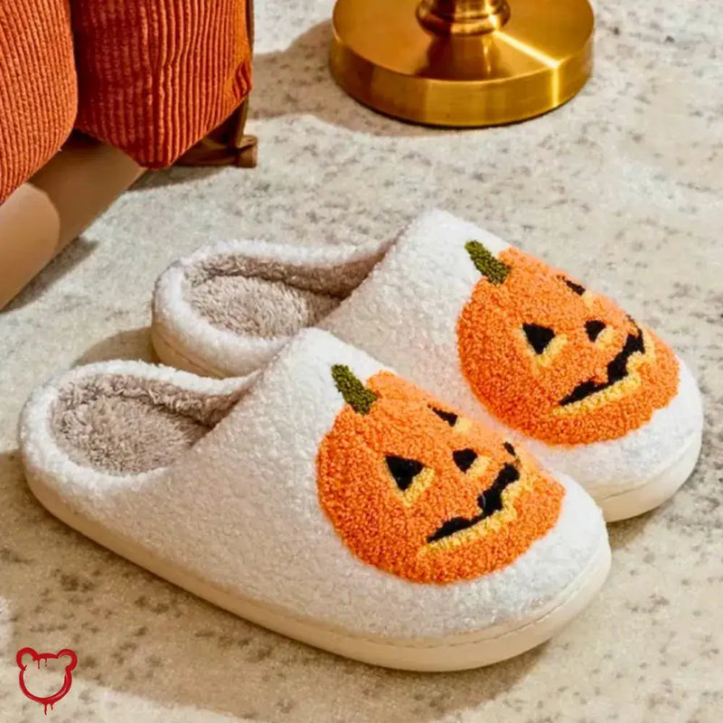 Pumpkin Halloween Slippers