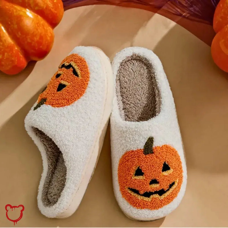 Pumpkin Halloween Slippers