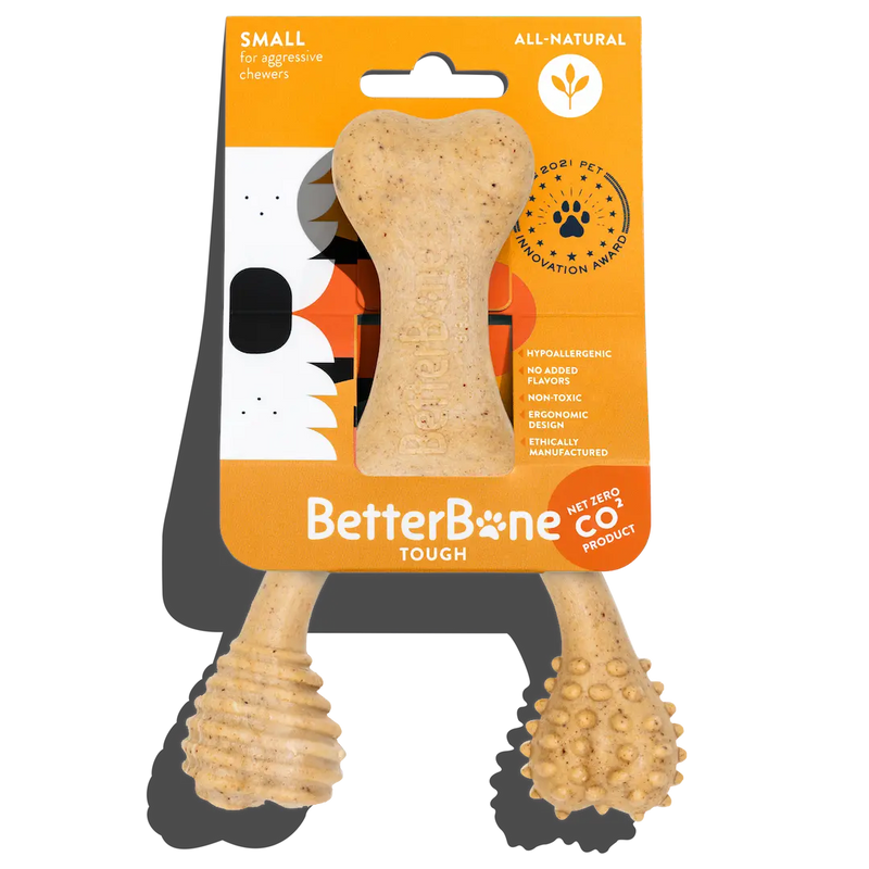 BetterBone TOUGH — Durable Eco-friendly All-Natural Dental Cleaning Chew for Aggressive Superchewer Dogs & Puppies by The Better Bone Natural Dog Bone