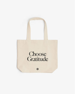 Organic Cotton Tote Bag – Choose Gratitude by Intelligent Change